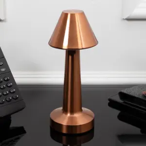 Global Gizmos Rechargeable LED Table Lamp - Brass