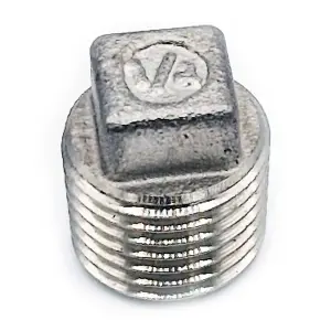 G1/4 BSP Male Square Head Plug 316 Stainless Steel