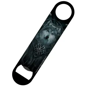 Spiral Wolf Spirit Bottle Opener Black/Grey (One Size)