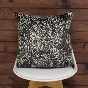 furn. Mika Leopard Print Velvet Polyester Filled Cushion