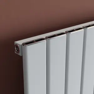 Agadon Vienna Aluminium Designer Radiator 1800 x 555 mm White - 3744 BTU - 10 Years Guarantee