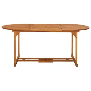 Berkfield Garden Dining Table 180x90x75 cm Solid Acacia Wood