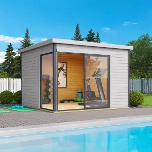 Lasita Domeo 1 Garden Office - 3m x 3m - Double Glazed Modern Summer House