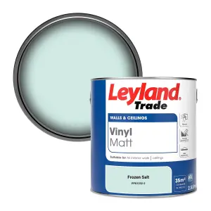 Leyland Trade Vinyl Matt Walls & Ceilings Emulsion Paint Frozen Salt (PPG1232-2) 2.5L