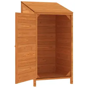 Berkfield Garden Shed Brown 55x52x112 cm Solid Wood Fir