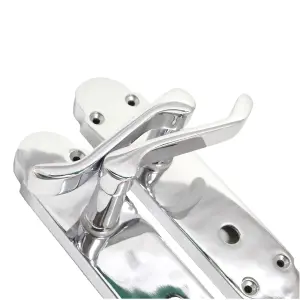 Door Handles Chrome Epsom Internal Bathroom Sets Modern Scroll Handles