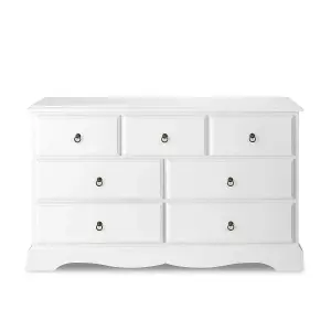 Romance True White 3 Over 4 Chest of Drawers