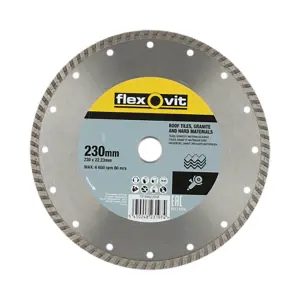 230mm x 22mm Diamond Cutting Blade. General Purpose. Flexovit