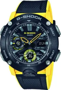 G-Shock GA-2000-1A9ER Men's Carbon Core Black Resin Strap Watch