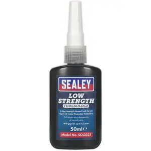 50ml Low Strength Thread Lock for Metal Fasteners - Ideal for Filling Gaps Up to 0.5mm