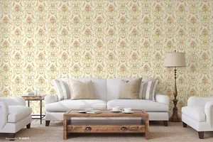 SK Filson Peach Floral Wallpaper