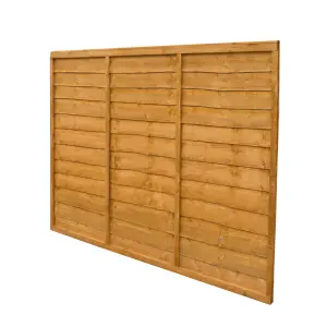 Traditional Lap 5ft Wooden Fence panel (W)1.83m (H)1.52m