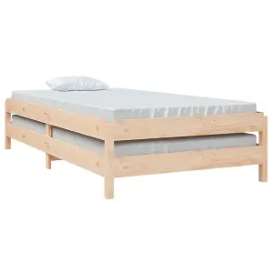 Berkfield Stack Bed 100x200 cm Solid Wood Pine