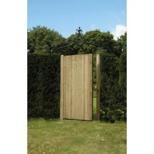 Featheredge Garden Gate 1.8m x 0.9m - Brown Treated