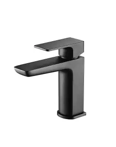 Aquarius Hydro Mono Basin Mixer Tap inc Waste Matt Black