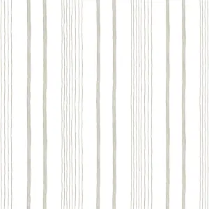 Muriva Natural Stripe Water coloured effect Embossed Wallpaper