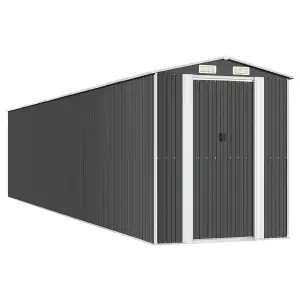 Berkfield Garden Shed Anthracite 192x938x223 cm Galvanised Steel