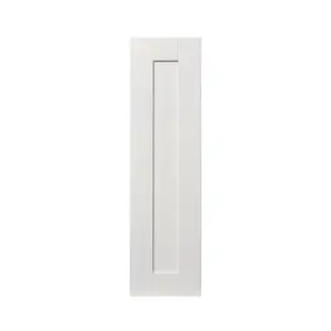 GoodHome Alpinia Matt ivory wood effect Shaker Tall wall Cabinet door (W)250mm (H)895mm (T)18mm