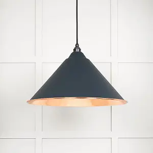 Hammered Copper Hockley Pendant in Soot