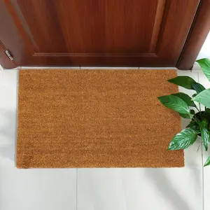 Coco & Coir Door Mats Indoor Outdoor Non Slip Natural Coir Entrance Welcome Mat 45cm x 75cm THE CANVAS