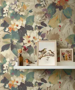 Chambon Floral Watercolor Unpasted Wallpaper