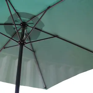 2.7 Metre Wide Wind up Garden Parasol Sun Break Shelter Umbrella Patio Shade