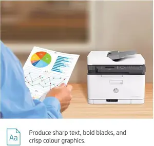 HP Colour Laser 179FNW Wireless All-In-One Printer With Wi-Fi, White