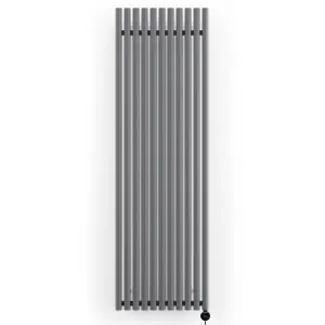 Terma 230V 1.5kW Modern Grey Smart Vertical Oil-filled radiator