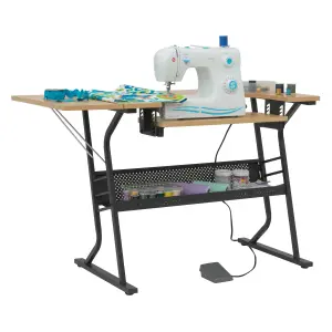 Eclipse Hobby / Sewing Table in Black / Maple - Sewing Online 13368