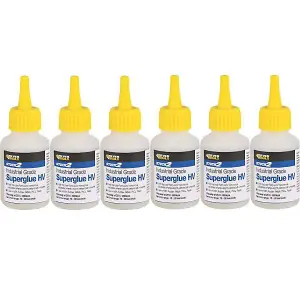 Everbuild HV20 Stick 2 Industrial Grade High Viscosity Glue, Clear, 20 g (Pack Of 6)