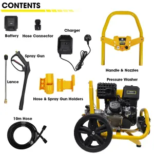 NEW 2025 RWHPPWES Petrol Pressure Washer 3190 PSI Electric Start