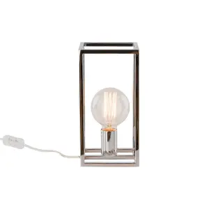 Luminosa Industrial And Retro Table Lamp Chrome 1 Light , E27