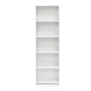 Aliesha Open Shelf Bookcase White / 132.1cm H x 40.1cm W x 23.9cm D