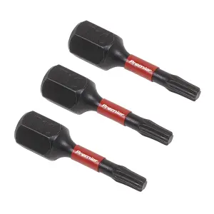 Sealey TRX-Star T10 Impact Power Tool Bits Forged From S2 Steel 25mm 3pc AK8215