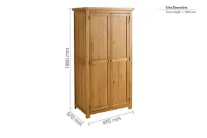 Birlea Woburn 2 Door Wardrobe Oak