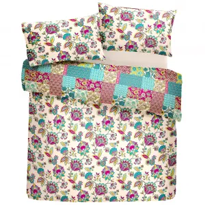 Marinelli Hand Painted Floral Print Duvet Cover Set