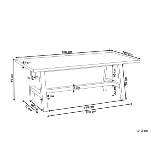 Garden Table Concrete Grey TONNARE