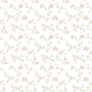 Galerie Small Prints Pink Delicate Floral Wallpaper Roll