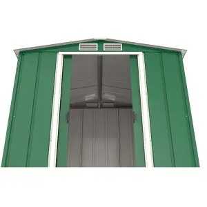 6 x 6 Apex Metal Garden Shed - Green (6ft x 6ft / 6' x 6' / 2m x 1.8m)