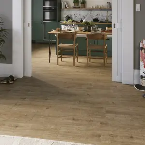 GoodHome Maldon Wood effect Wood effect Laminate Flooring, 1.65m²