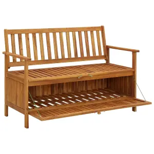 Berkfield Garden Storage Bench 120 cm Solid Acacia Wood