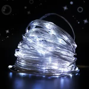 10M Fairy String Lights,6500K,powered by 3 AA batteries