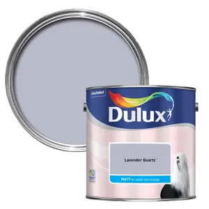 Dulux Walls & ceilings Lavender quartz Matt Emulsion paint, 2.5L