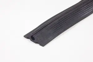 The Ramp People 2m Black Cable Ramp Heavy Duty 2000kg Capacity 20mm Diameter EV Charging Cable Protector