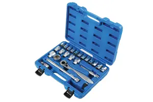 Laser 7103 24pc Low Profile Dual Drive Socket & Accessory Set 1/2" Drive