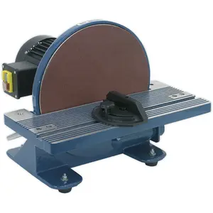 305mm Portable Table Mounted Disc Sander Grinder & 45 degree Tilt - 750W 230V Electric