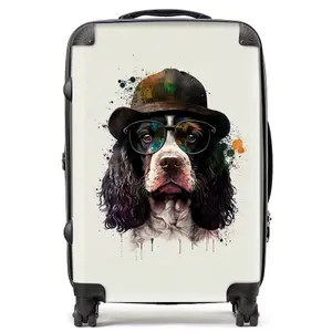 Springer Spaniel Dog Splashart Suitcase - Medium