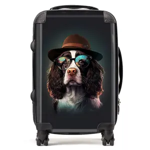 Springer Spaniel Dog Splashart Suitcase - Cabin