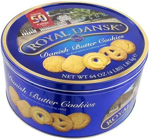 Royal Dansk Danish Butter Cookies 1.81Kg Tin Family & Share Tin Simple Sweet & Buttery