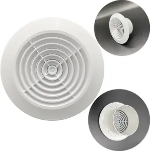 AirTech-UK Bathroom Centrifugal Fan Kit - Loft Ceiling Mount Extractor Duct Vent with Timer 4" (100MM)